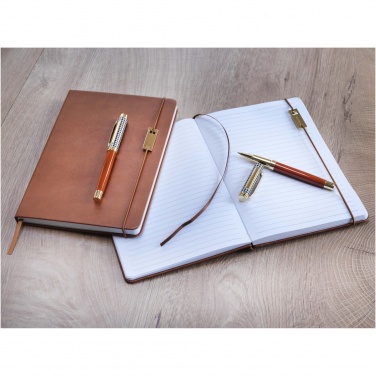 Logotrade business gift image of: Legato A5 notebook and rollerball pen set 