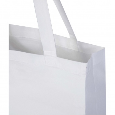 Logotrade promotional product image of: Madras 140 g/m² GRS recycled cotton gusset tote bag