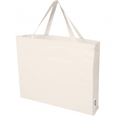 Logo trade promotional merchandise image of: Odessa 220 g/m² GRS recycled cotton large tote bag
