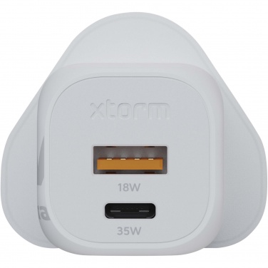 Logotrade promotional giveaways photo of: Xtorm XEC035 GaN² Ultra 35W wall charger - UK plug