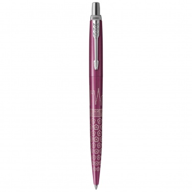 Logotrade promotional gift picture of: Parker Jotter SE Global Icons colour trim ballpoint pen