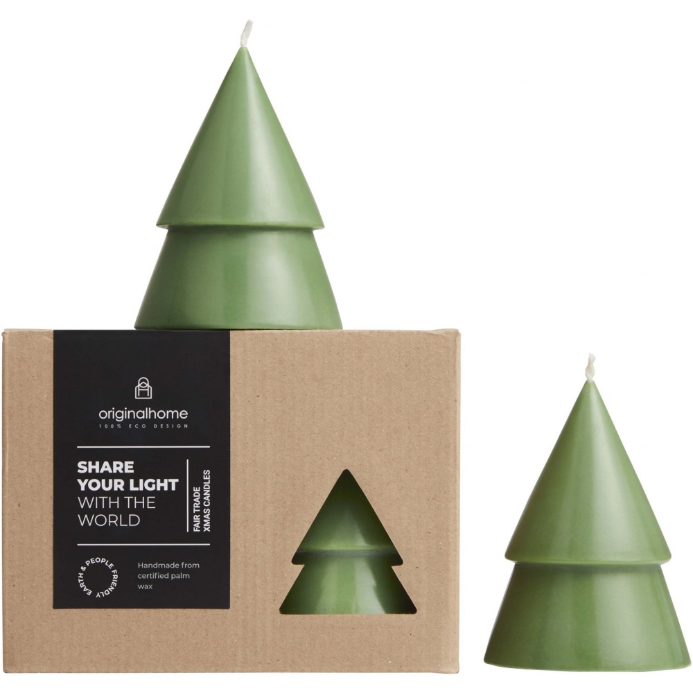 Logo trade advertising product photo of: Originalhome Xmas tree candle set of 2 - M