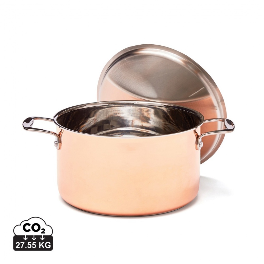 Logo trade promotional item photo of: VINGA Baron copper saucepan