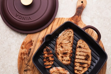 Logo trade corporate gifts image of: VINGA Monte enamelled grill pan