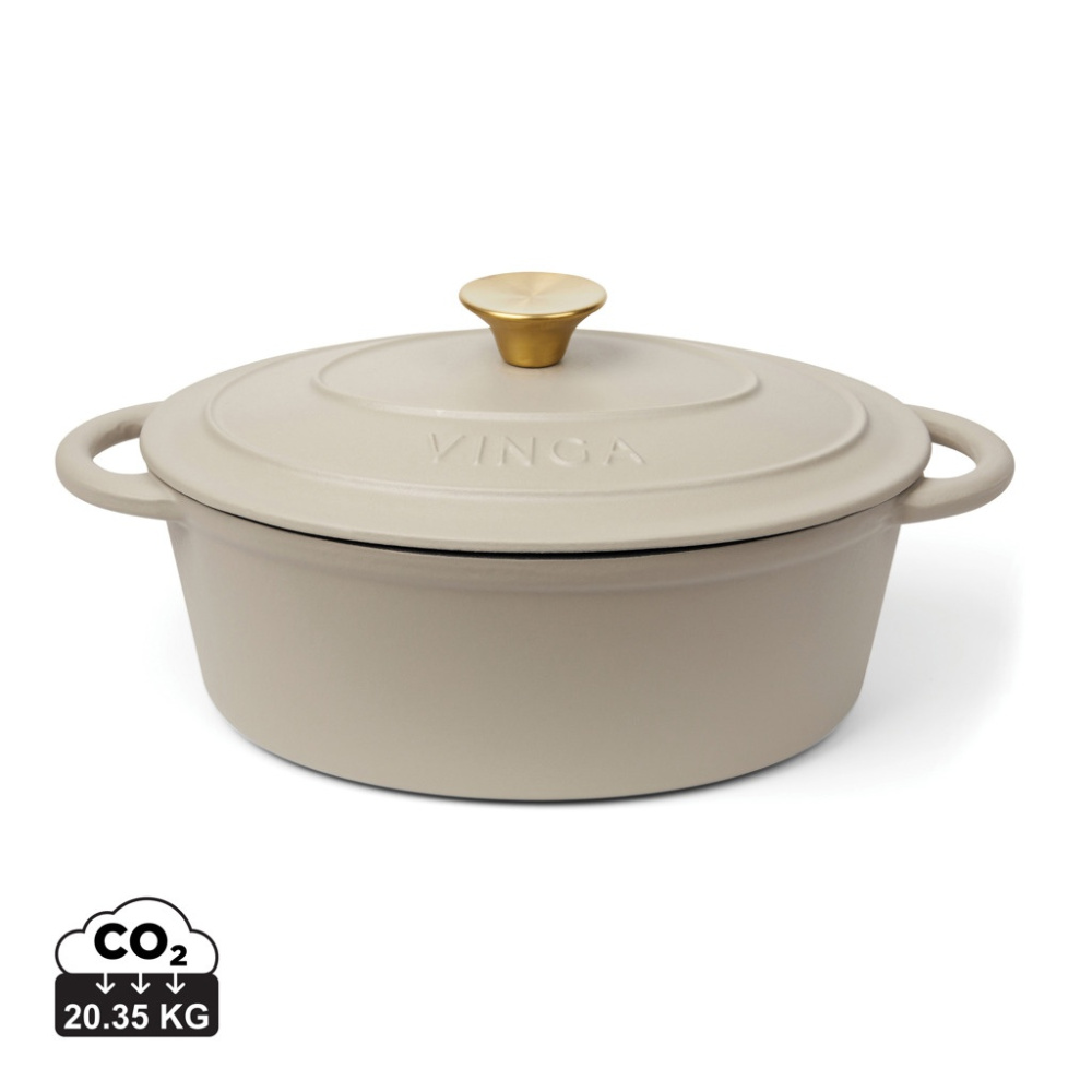 Logo trade promotional items picture of: VINGA Monte enameled cast iron pot 3.5L