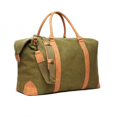 Logo trade promotional products image of: VINGA Bosler RCS recycled canvas weekend bag