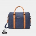 VINGA Bosler RCS recycled canvas computer bag, navy