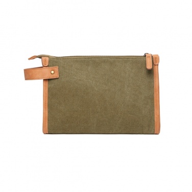 Logotrade promotional product image of: VINGA Bosler GRS recycled canvas toiletry bag