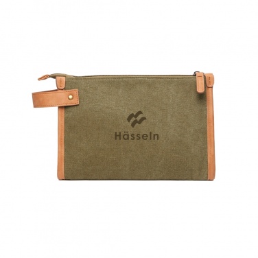 Logo trade promotional item photo of: VINGA Bosler GRS recycled canvas toiletry bag