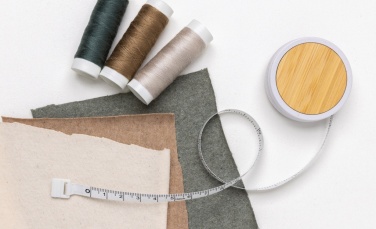 Logotrade promotional gift image of: RCS recycled plastic & bamboo tailor tape