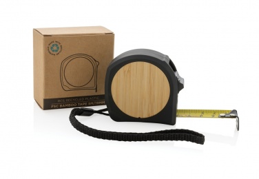 Logo trade promotional products picture of: RCS recycled plastic bamboo tape 5M/19mm