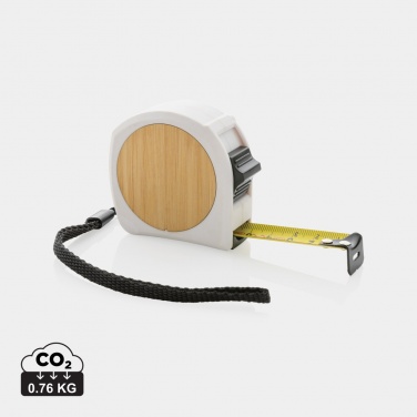 Logotrade promotional product picture of: RCS recycled plastic bamboo tape 5M/19mm