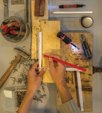 Logotrade business gift image of: 25cm wooden carpenter pencil