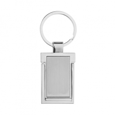 Logo trade corporate gifts picture of: RSC recycled zinc alloy phone stand keychain