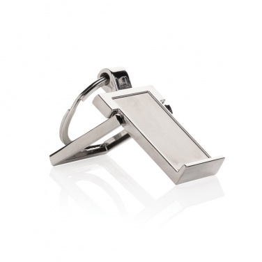 Logotrade corporate gifts photo of: RSC recycled zinc alloy phone stand keychain