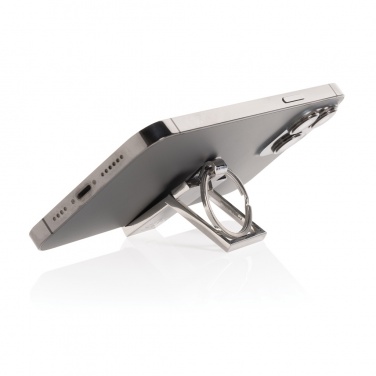 Logo trade promotional items image of: RSC recycled zinc alloy phone stand keychain