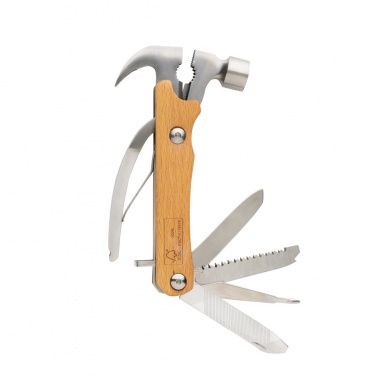 Logo trade promotional giveaways image of: Wooden multi-tool hammer