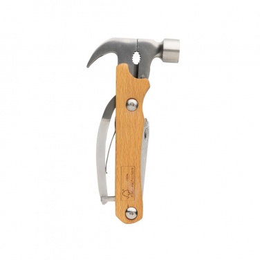 Logotrade promotional gift picture of: Wooden multi-tool hammer