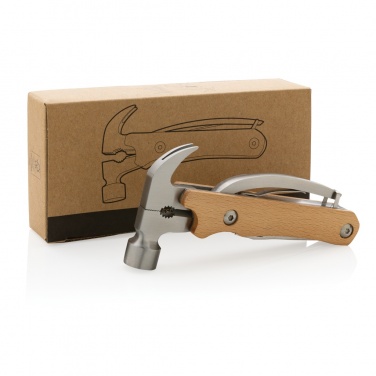 Logotrade promotional item image of: Wooden multi-tool hammer