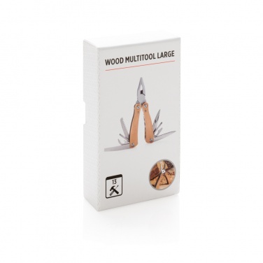 Logo trade promotional giveaways image of: Wood multitool