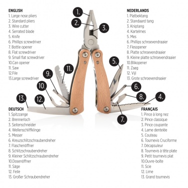 Logotrade promotional gift picture of: Wood multitool