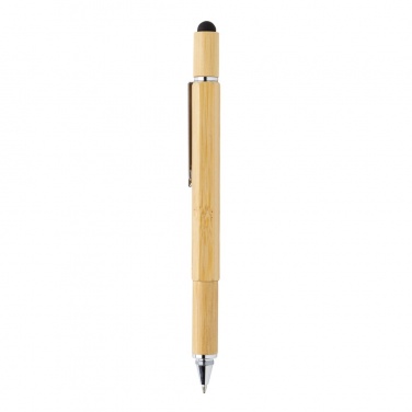 Logo trade promotional gifts image of: Bamboo 5-in-1 toolpen