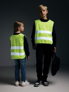 Logo trade promotional merchandise picture of: GRS recycled PET high-visibility safety vest 3-6 years