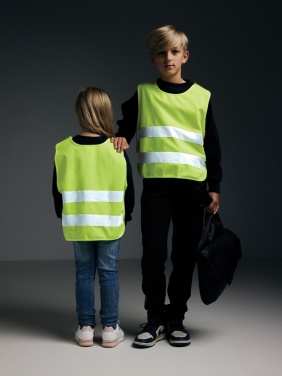 Logo trade promotional giveaways picture of: GRS recycled PET high-visibility safety vest 3-6 years