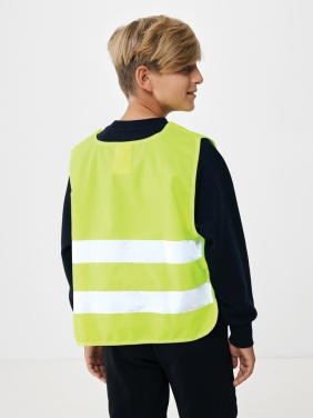 Logotrade promotional giveaway image of: GRS recycled PET high-visibility safety vest 7-12 years