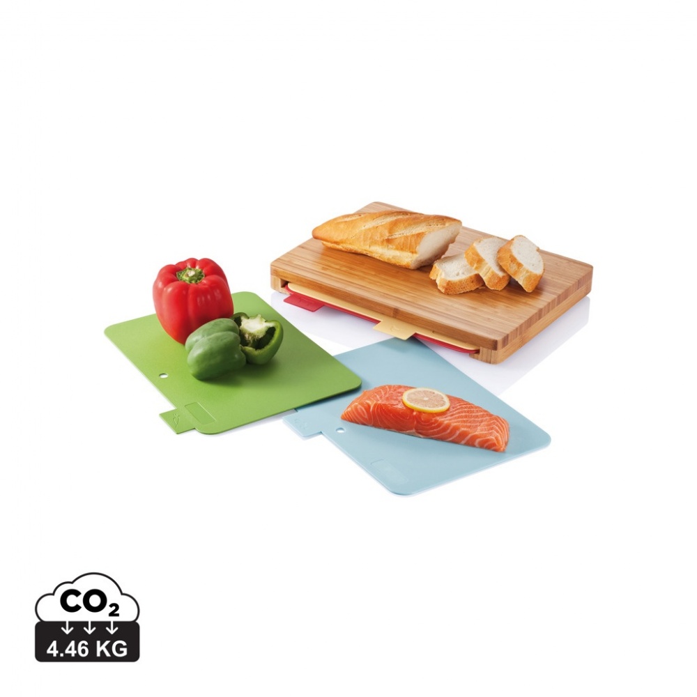 Logotrade promotional giveaways photo of: Cutting board with 4pcs hygienic boards