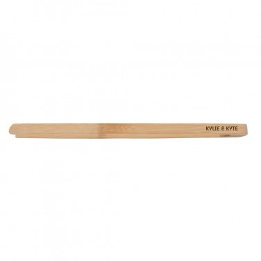 Logo trade promotional gift photo of: Ukiyo bamboo serving tongs