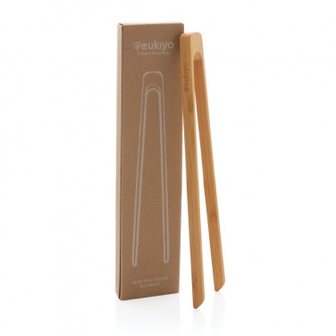 Logotrade business gift image of: Ukiyo bamboo serving tongs