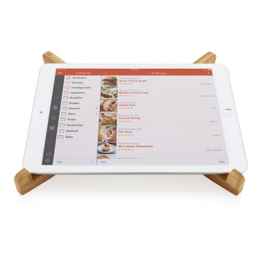 Logotrade business gift image of: Bamboo portable laptop stand