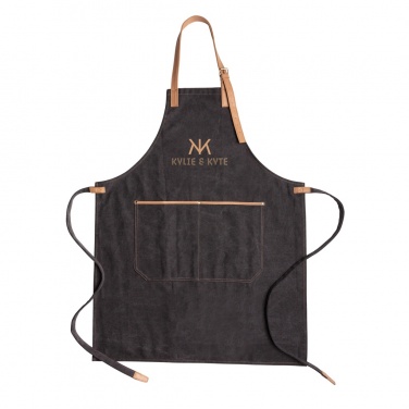 Logo trade promotional gifts picture of: Deluxe canvas chef apron