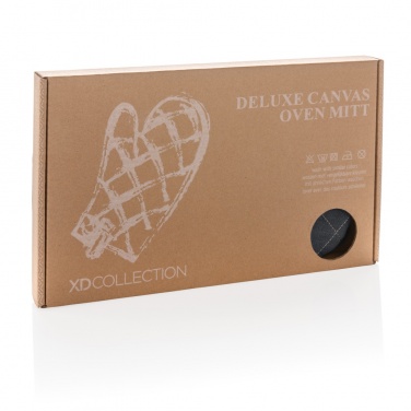 Logo trade corporate gift photo of: Deluxe canvas oven mitt
