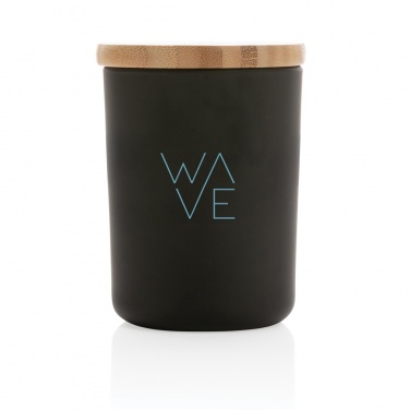 Logo trade promotional gifts picture of: Ukiyo deluxe scented candle with bamboo lid