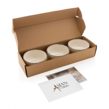 Logotrade promotional gift picture of: Ukiyo 3pc serving bowl set with bamboo tray
