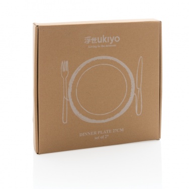 Logotrade promotional giveaway image of: Ukiyo dinner plate set of 2