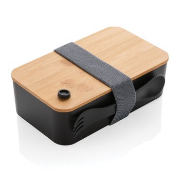 Logo trade promotional giveaways image of: RCS RPP lunchbox with bamboo lid