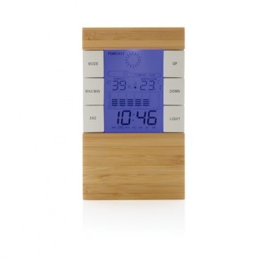 Logotrade promotional merchandise image of: Utah RCS rplastic and bamboo weather station