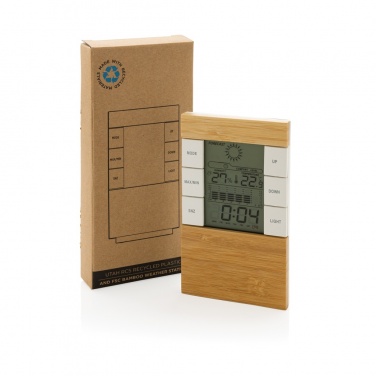 Logotrade advertising products photo of: Utah RCS rplastic and bamboo weather station