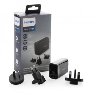 Logo trade promotional giveaways picture of: Philips ultra fast PD travel charger