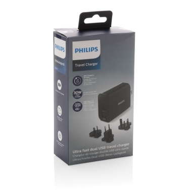 Logo trade promotional giveaway photo of: Philips ultra fast PD travel charger