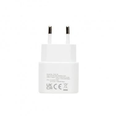 Logo trade business gift photo of: Boost RCS reycled PET 20W type C 2 pcs charging set