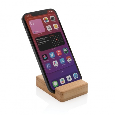 Logotrade promotional gift image of: Bamboo phone stand XD