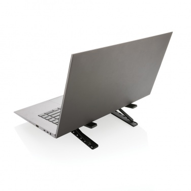 Logo trade advertising products image of: Terra RCS recycled aluminium universal laptop/tablet stand
