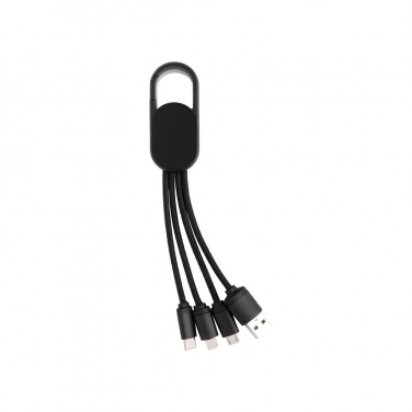 Logotrade promotional gift image of: 4-in-1 cable with carabiner clip