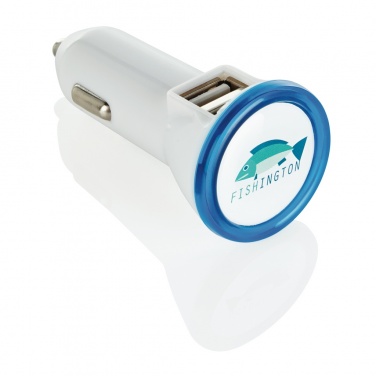 Logotrade promotional giveaways photo of: Powerful dual port car charger