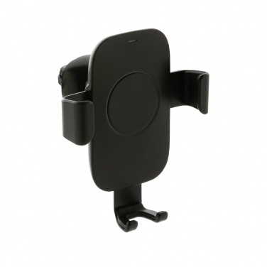 Logo trade promotional gifts picture of: RCS recycled plastic 10W wireless charging car holder