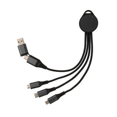 Logo trade corporate gifts picture of: Terra RCS recycled aluminium 6-in-1 charging cable